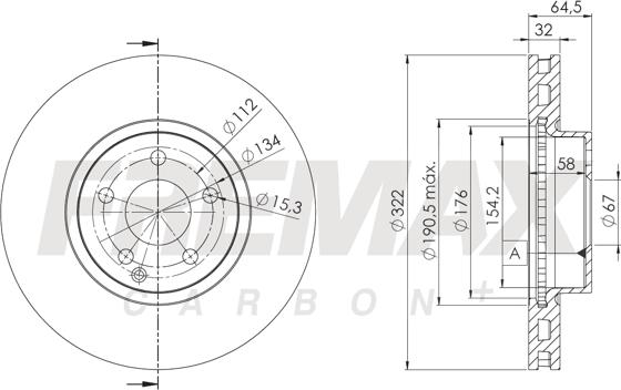 FREMAX BD-5558 - Спирачен диск vvparts.bg