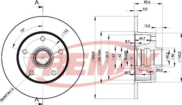 FREMAX BD-5606 - Спирачен диск vvparts.bg