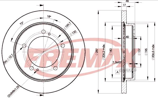 FREMAX BD-5600 - Спирачен диск vvparts.bg