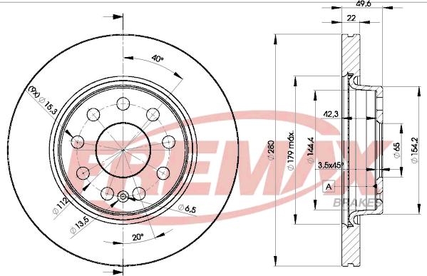 FREMAX BD-5614 - Спирачен диск vvparts.bg