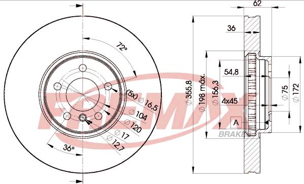 FREMAX BD-5684 - Спирачен диск vvparts.bg