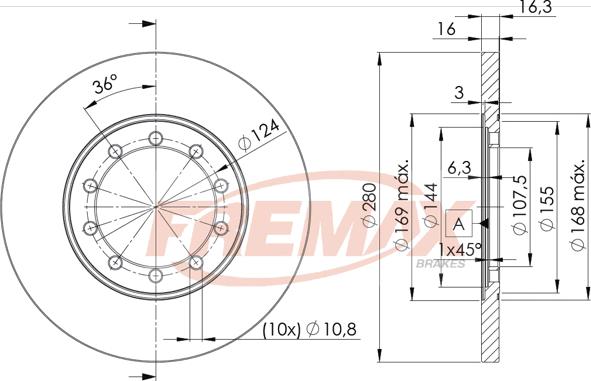 FREMAX BD-5631 - Спирачен диск vvparts.bg