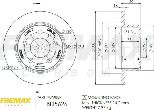 FREMAX BD-5626 - Спирачен диск vvparts.bg