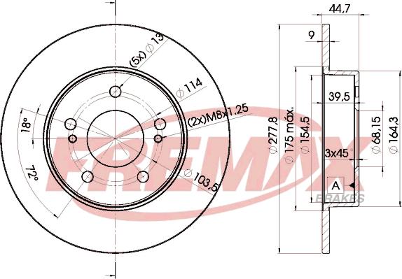 FREMAX BD-5059 - Спирачен диск vvparts.bg