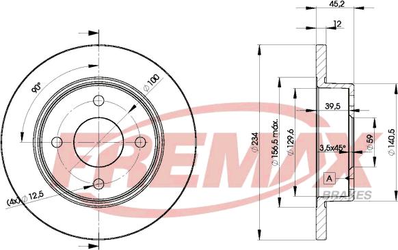 FREMAX BD-5001 - Спирачен диск vvparts.bg