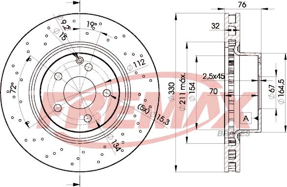 FREMAX BD-5038 - Спирачен диск vvparts.bg