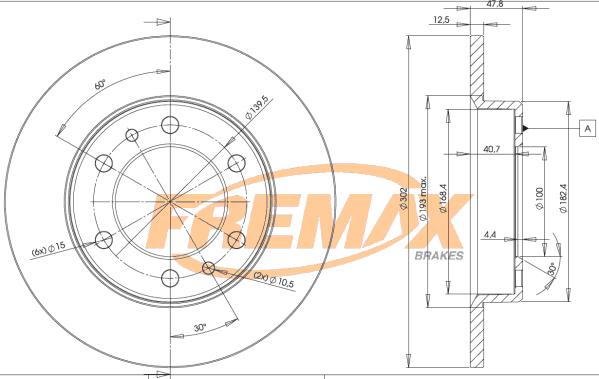 FREMAX BD-5070 - Спирачен диск vvparts.bg