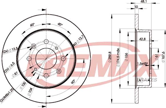 FREMAX BD-5106 - Спирачен диск vvparts.bg