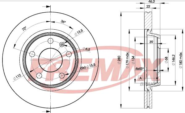 FREMAX BD-5301 - Спирачен диск vvparts.bg