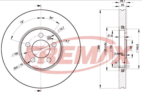 FREMAX BD-5302 - Спирачен диск vvparts.bg