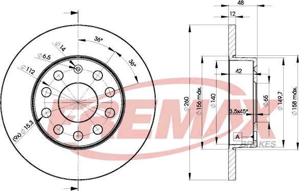 FREMAX BD-5310 - Спирачен диск vvparts.bg