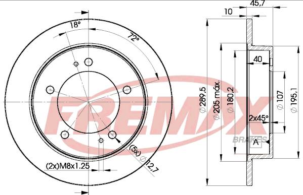 FREMAX BD-6971 - Спирачен диск vvparts.bg