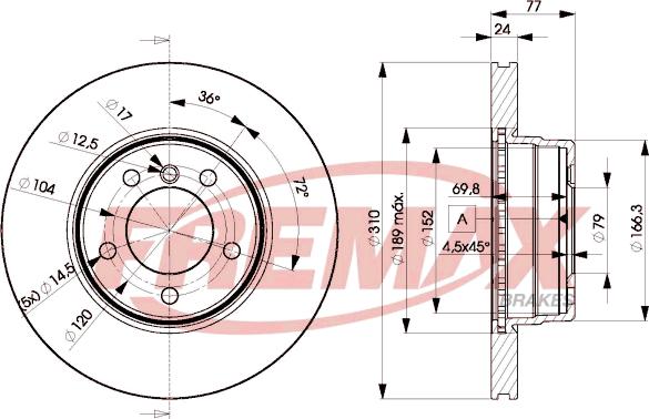 FREMAX BD-6402 - Спирачен диск vvparts.bg