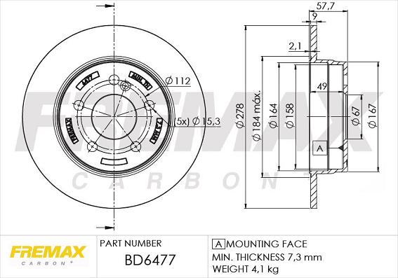 FREMAX BD-6477 - Спирачен диск vvparts.bg