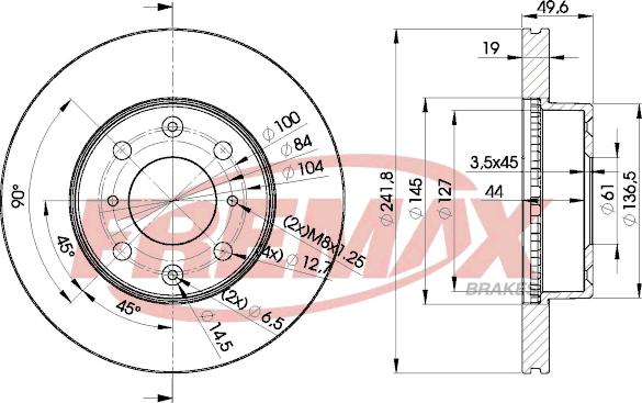 FREMAX BD-6670 - Спирачен диск vvparts.bg