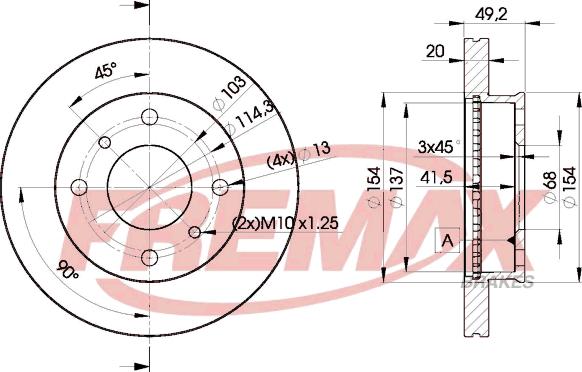 FREMAX BD-6001 - Спирачен диск vvparts.bg