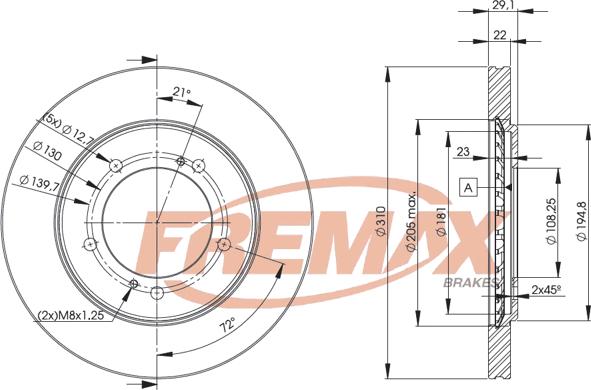 FREMAX BD-6010 - Спирачен диск vvparts.bg