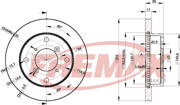 FREMAX BD-6030 - Спирачен диск vvparts.bg