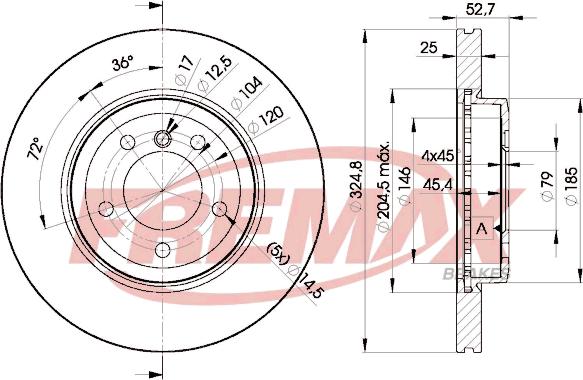 FREMAX BD-6071 - Спирачен диск vvparts.bg