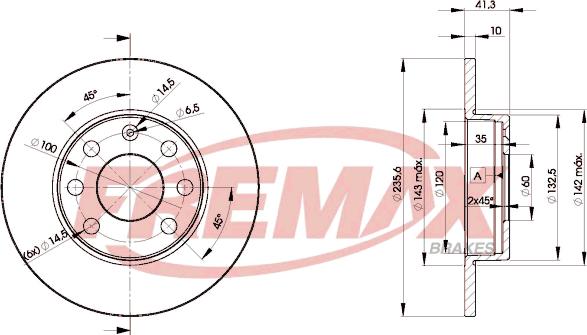 FREMAX BD-6193 - Спирачен диск vvparts.bg