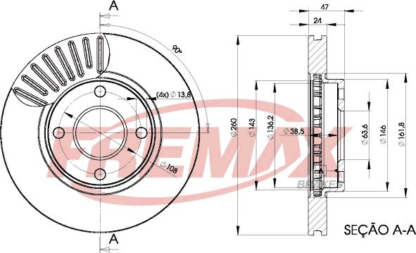 FREMAX BD-6784 - Спирачен диск vvparts.bg