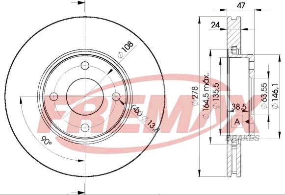 FREMAX BD-6785 - Спирачен диск vvparts.bg