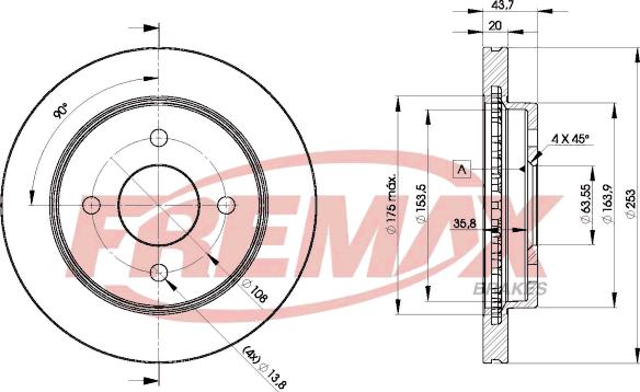 FREMAX BD-6786 - Спирачен диск vvparts.bg