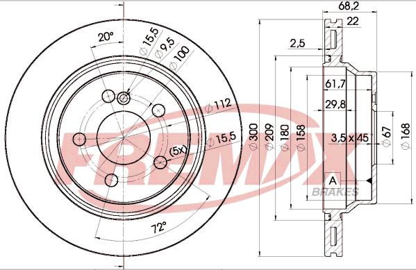 FREMAX BD-0910 - Спирачен диск vvparts.bg