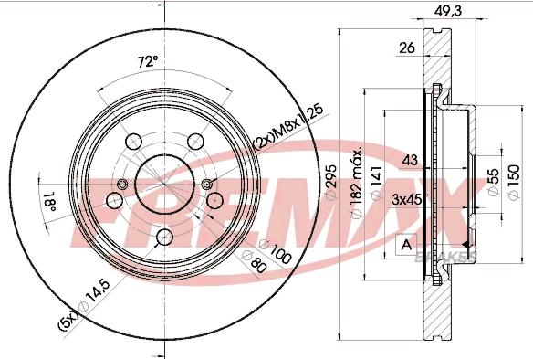 FREMAX BD-0505 - Спирачен диск vvparts.bg