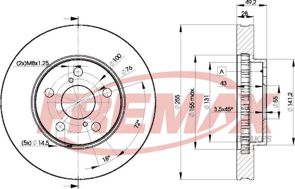 FREMAX BD-0501 - Спирачен диск vvparts.bg