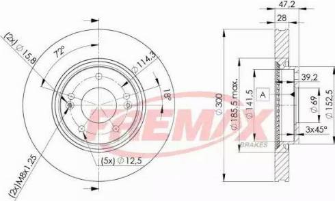 FREMAX BD-0580 - Спирачен диск vvparts.bg