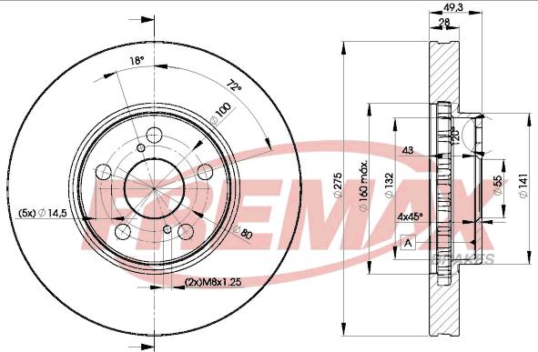 FREMAX BD-0600 - Спирачен диск vvparts.bg