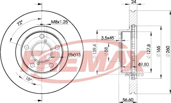 FREMAX BD-0031 - Спирачен диск vvparts.bg