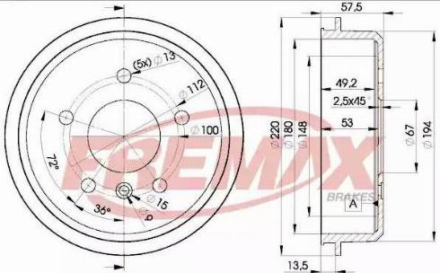 FREMAX BD-0114 - Спирачен барабан vvparts.bg