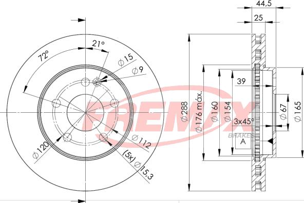 FREMAX BD-0117 - Спирачен диск vvparts.bg