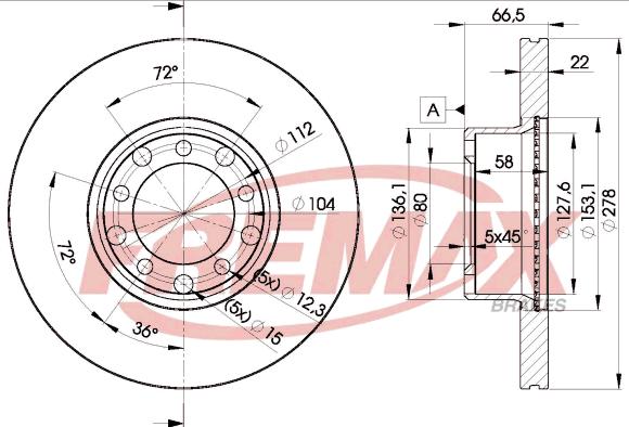 FREMAX BD-0205 - Спирачен диск vvparts.bg