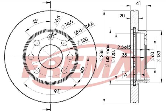 FREMAX BD-1440 - Спирачен диск vvparts.bg