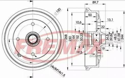 FREMAX BD-1514 - Спирачен барабан vvparts.bg