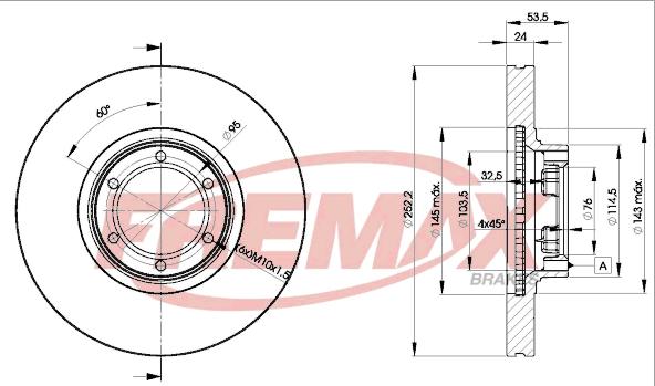 FREMAX BD-1367 - Спирачен диск vvparts.bg