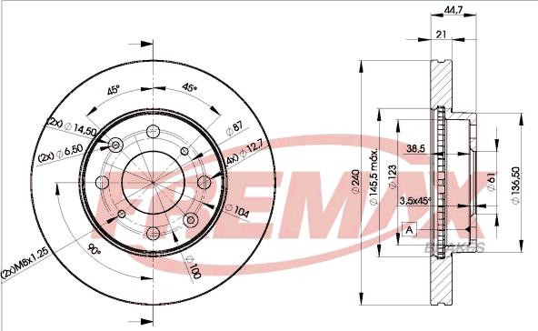 FREMAX BD-1701 - Спирачен диск vvparts.bg