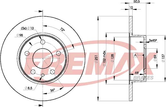 FREMAX BD-8684 - Спирачен диск vvparts.bg