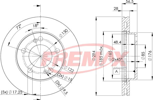 FREMAX BD-8674 - Спирачен диск vvparts.bg