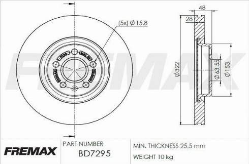 FREMAX BD-8009-KT - Спирачен барабан vvparts.bg