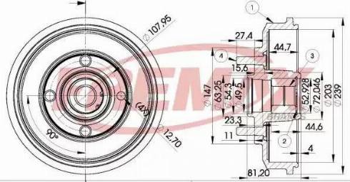 FREMAX BD-8009 - Спирачен барабан vvparts.bg