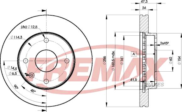 FREMAX BD-8338 - Спирачен диск vvparts.bg