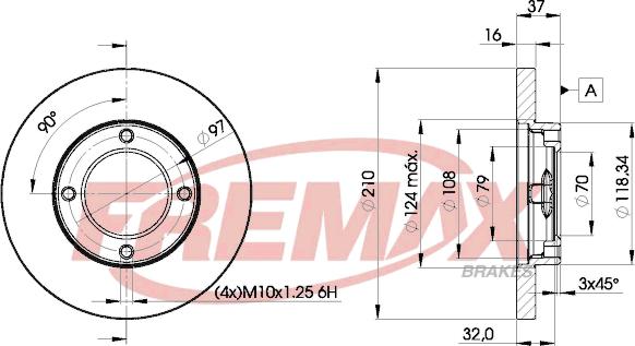 FREMAX BD-8702 - Спирачен диск vvparts.bg