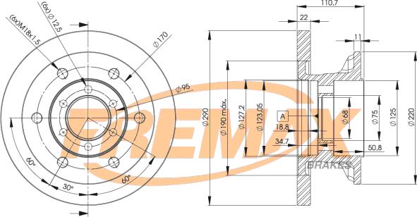 FREMAX BD-8772 - Спирачен диск vvparts.bg