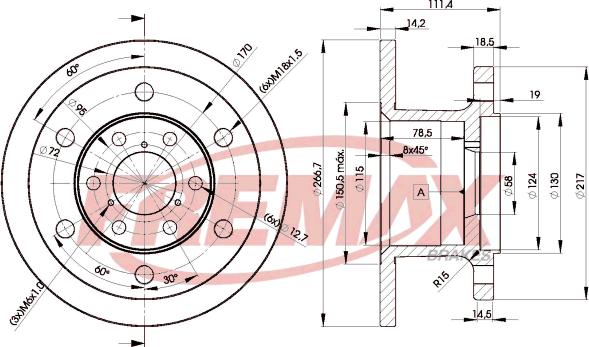 FREMAX BD-3907 - Спирачен диск vvparts.bg