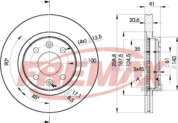 FREMAX BD-3550 - Спирачен диск vvparts.bg