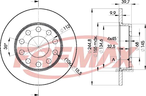 FREMAX BD-3637 - Спирачен диск vvparts.bg